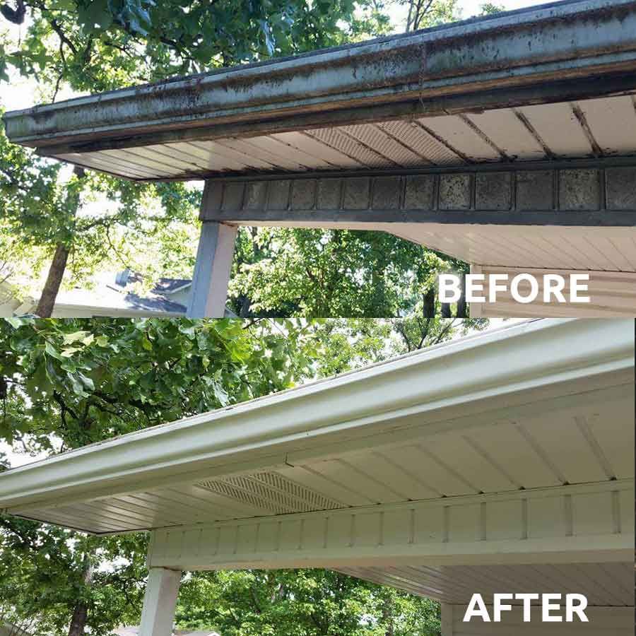 Athens Gutter Cleaning Results