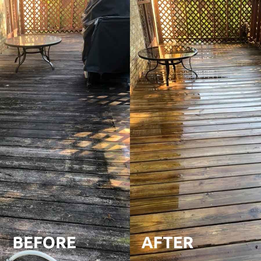 Bishop Deck Cleaning Results